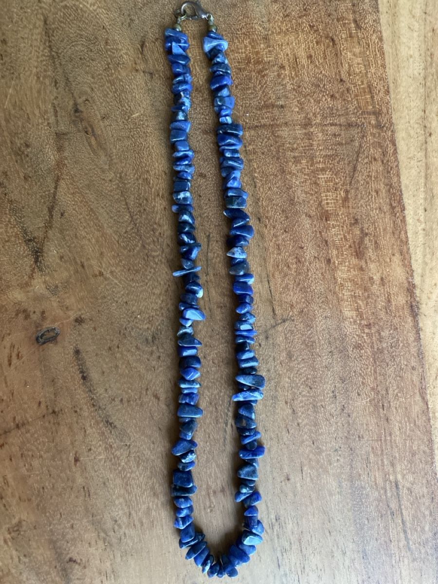 Edelsteine: Lapislazuli Halskette Splitterkette – Gebraucht aus Killwangen von Fefy