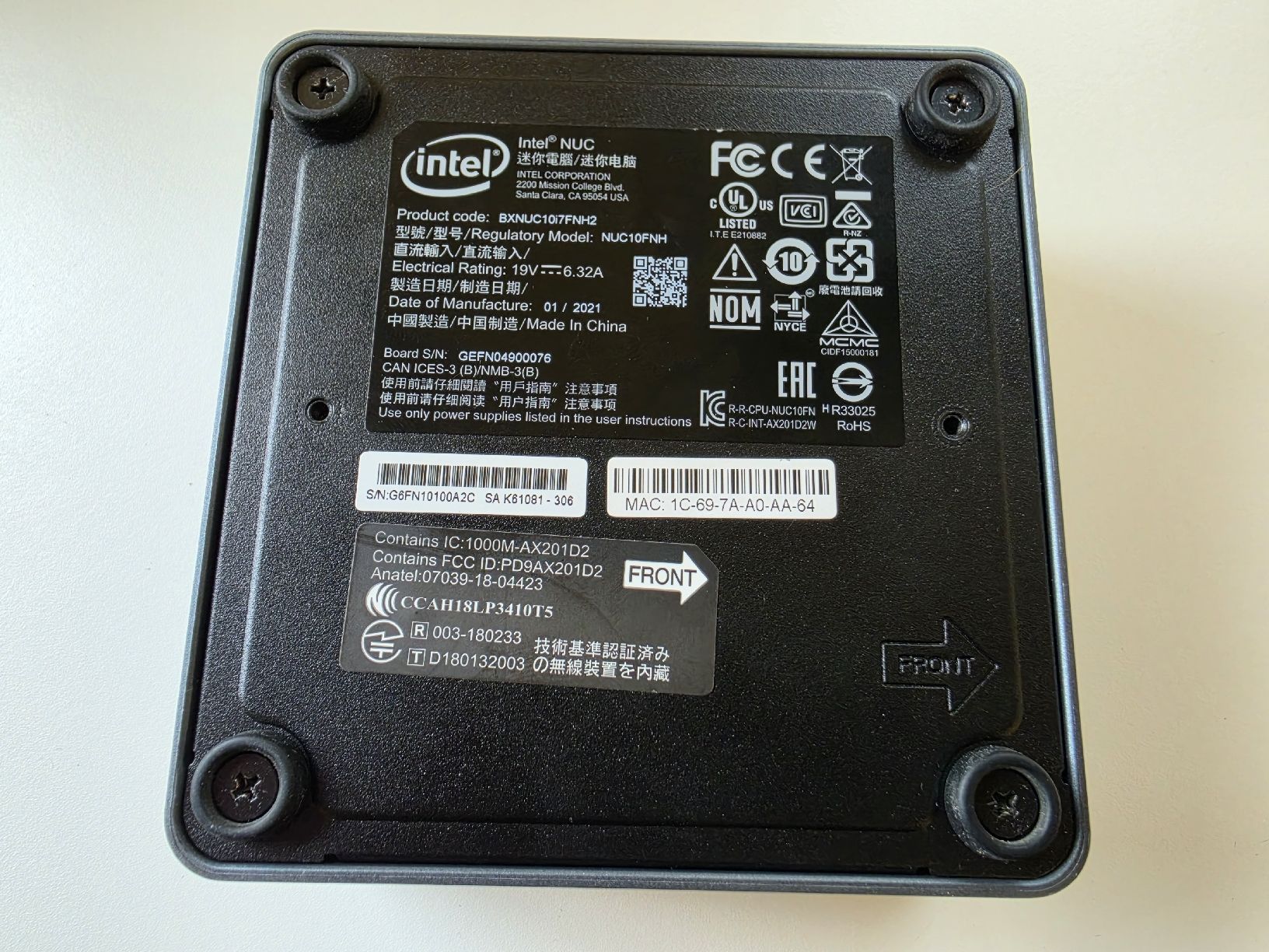 Intel PC: Intel NUC i7, 8GB RAM, 256SSD, Windows 11 Pro – Usato da Romanshorn venduto da mur_7lmr 2