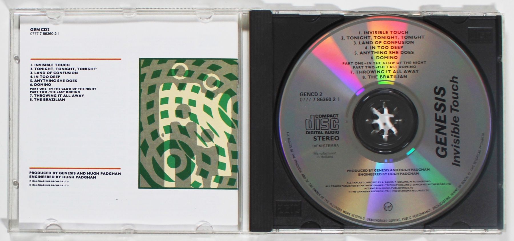 CD: CD - GENESIS - INVISIBLE TOUCH - 1.Auflage 1986 – Usato da Brüttisellen venduto da Collector-Corner 1