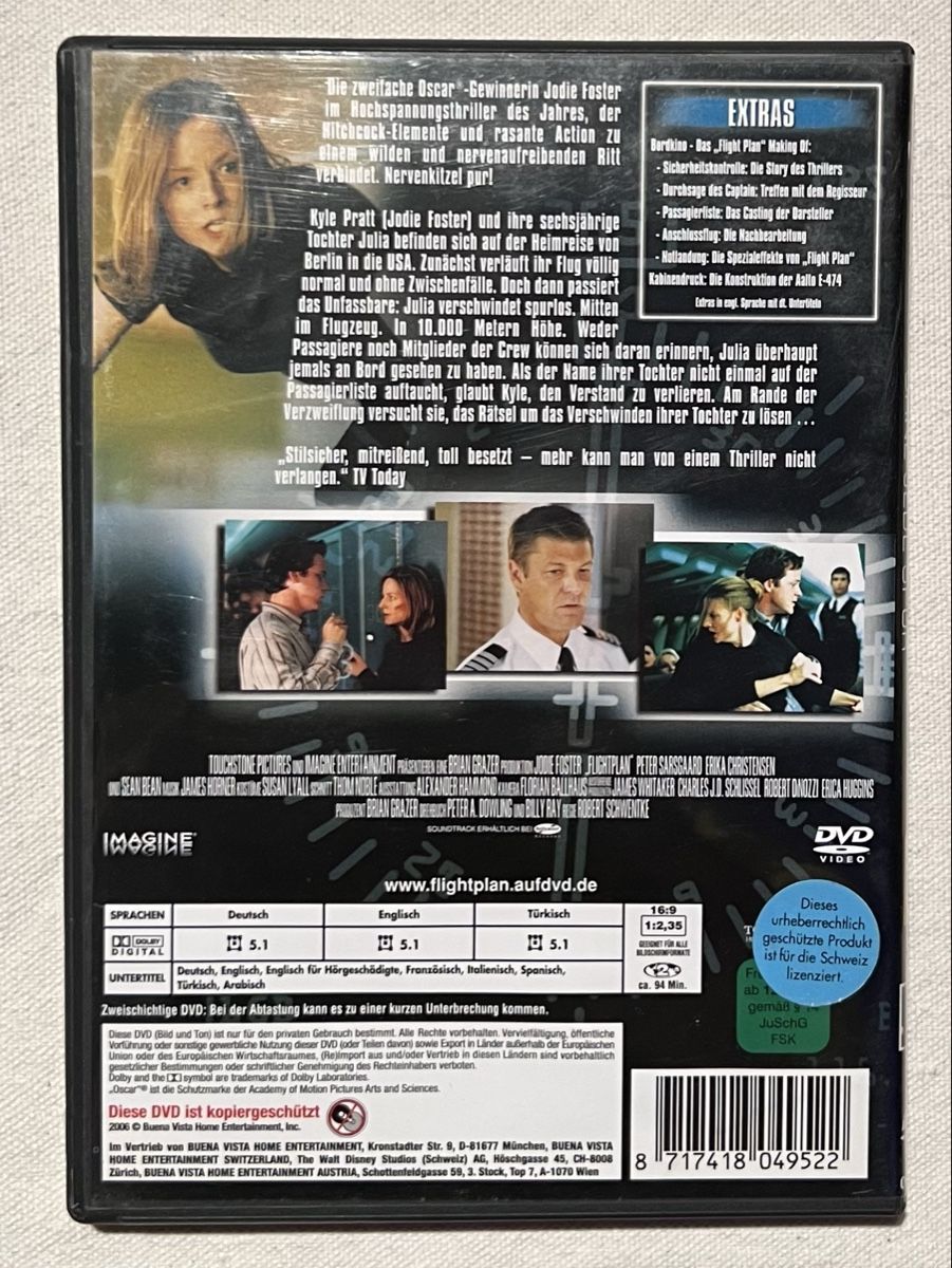 Tutti i DVDs: DVD Flightplan Ohne jede Spur – Usato da Rafz venduto da SaintCruz 1