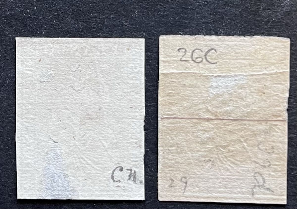 Alle Briefmarken: 2x Strubel 26C Cat. 280.-  – Gebraucht aus Sottens von thigroux 1