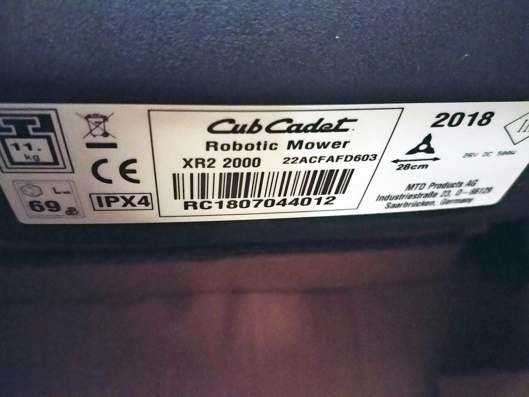 Rasenmäher: Cub Cadet Mähroboter XR2 2000 – Neu und originalverpackt aus Diessenhofen von Osio 5