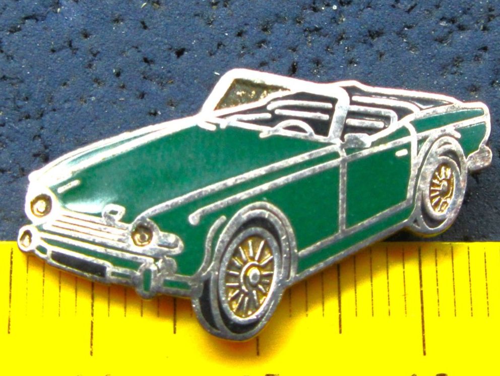 Placchette & Badge: TRIUMPH TR4 GREEN CABRIO AUTO PIN ENAMEL – Usato da Ettingen venduto da Hausi4711 1