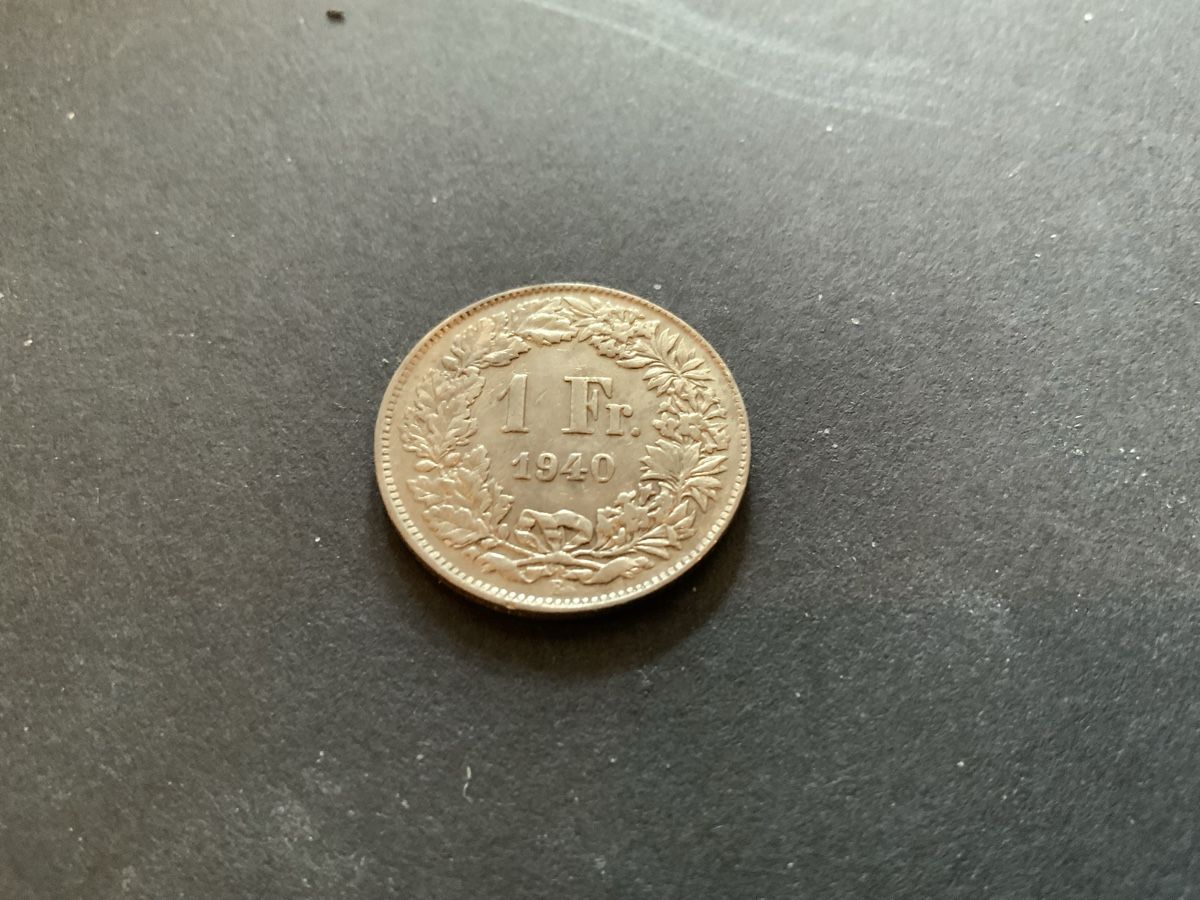 Alle Münzen: 1940 EINFRÄNKLER SILBER  – Gebraucht aus Beinwil am See von Ricri 1