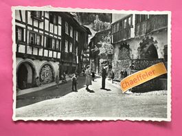 1955 Partie im Städtchen Werdenberg bei Buchs SG
