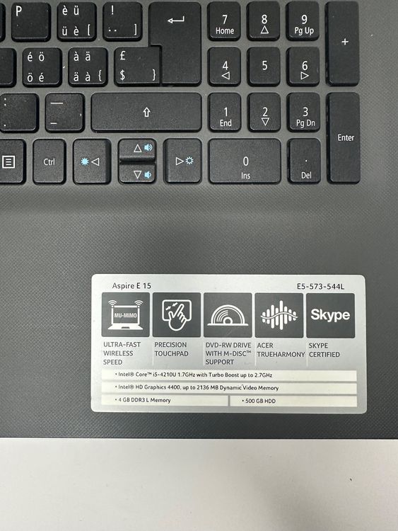 Asus Aspire E15 Laptop 15 Zoll, Ohne Ladegerät | Comprare su Ricardo
