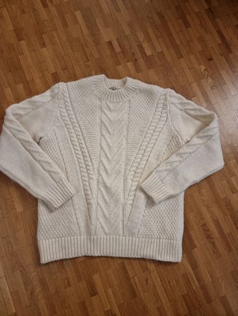 Pull femme écru MANGO L