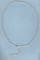 Silber 925 - 1 Rosenkranz rhodiniert