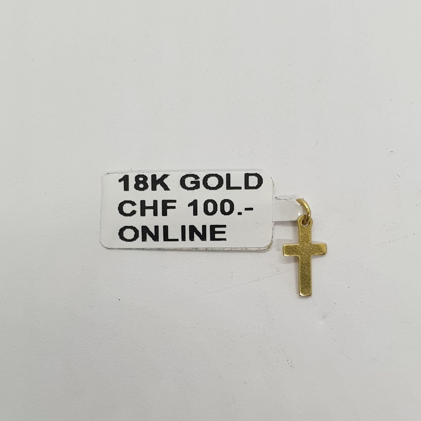 Ciondoli: Echt 18K Gold - Kreuz Anhänger – Usato da Luzern venduto da Goldhaus-Luzern 1