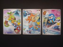 First Partner Serie 1 Turtwig Chimchar Piplup  Pokémon EN