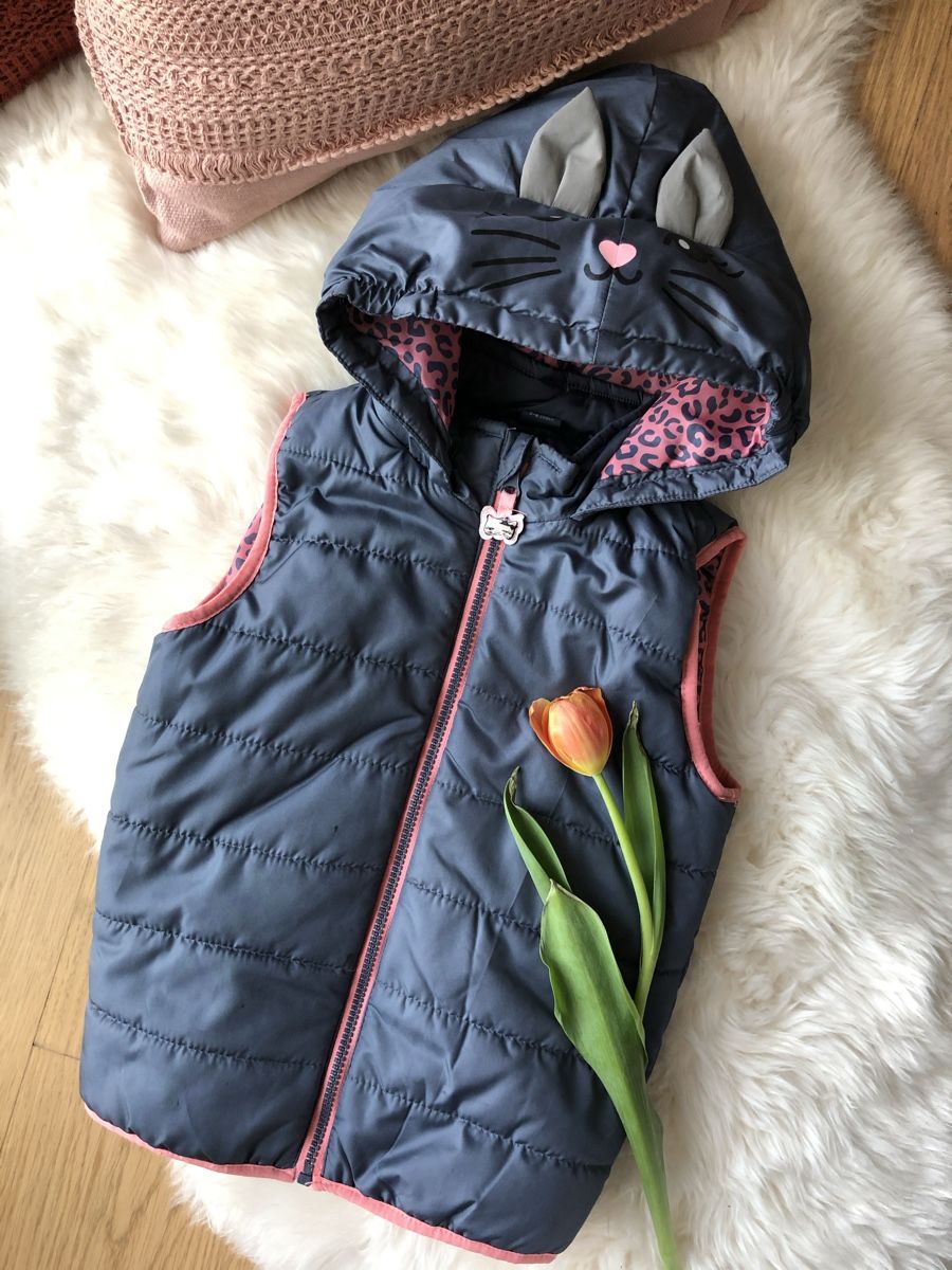 Altro abbigliamento per bambina: Mädchenweste/Gilet mit Katzenohren Gr. 116 – Usato da Obfelden venduto da dafae