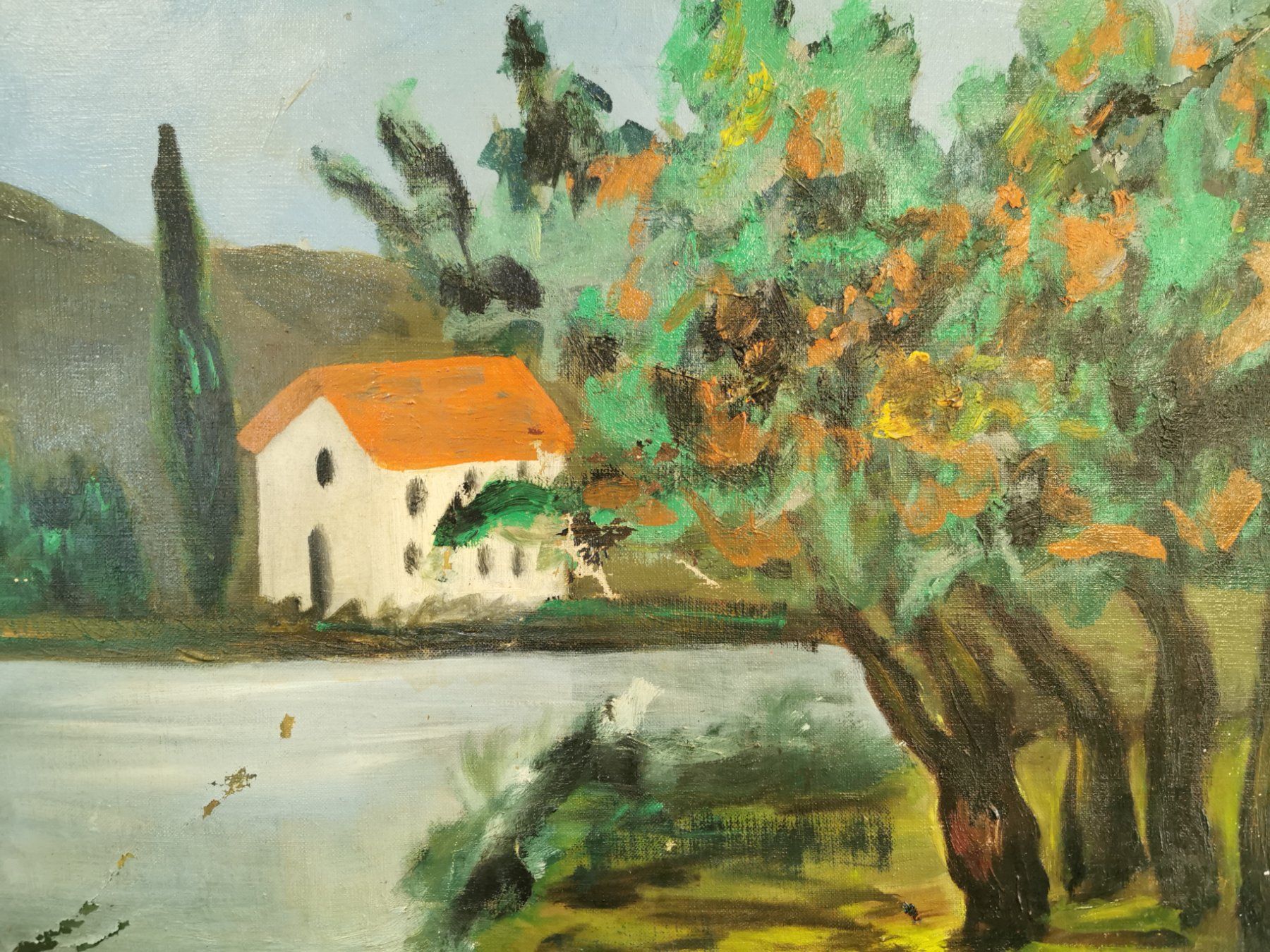 Gemälde: HUILE SUR TOILE SIGNÉE – Gebraucht aus Genève von Qanil77 1