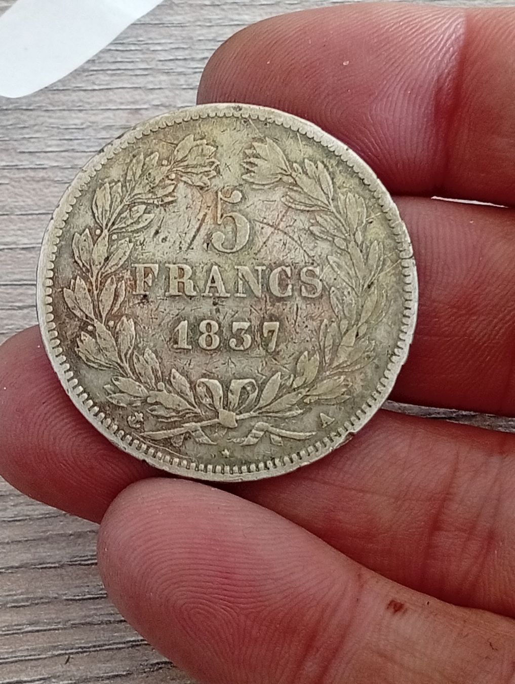 Alle Münzen: 5 franchi 1837 – Gebraucht aus St. Moritz von cri_n65y