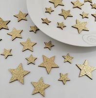 24 GOLDENE GLITZERSTERNE  NEU+OVP