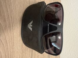 Sonnenbrille Emporio Armani schwarz gebraucht mit Etui