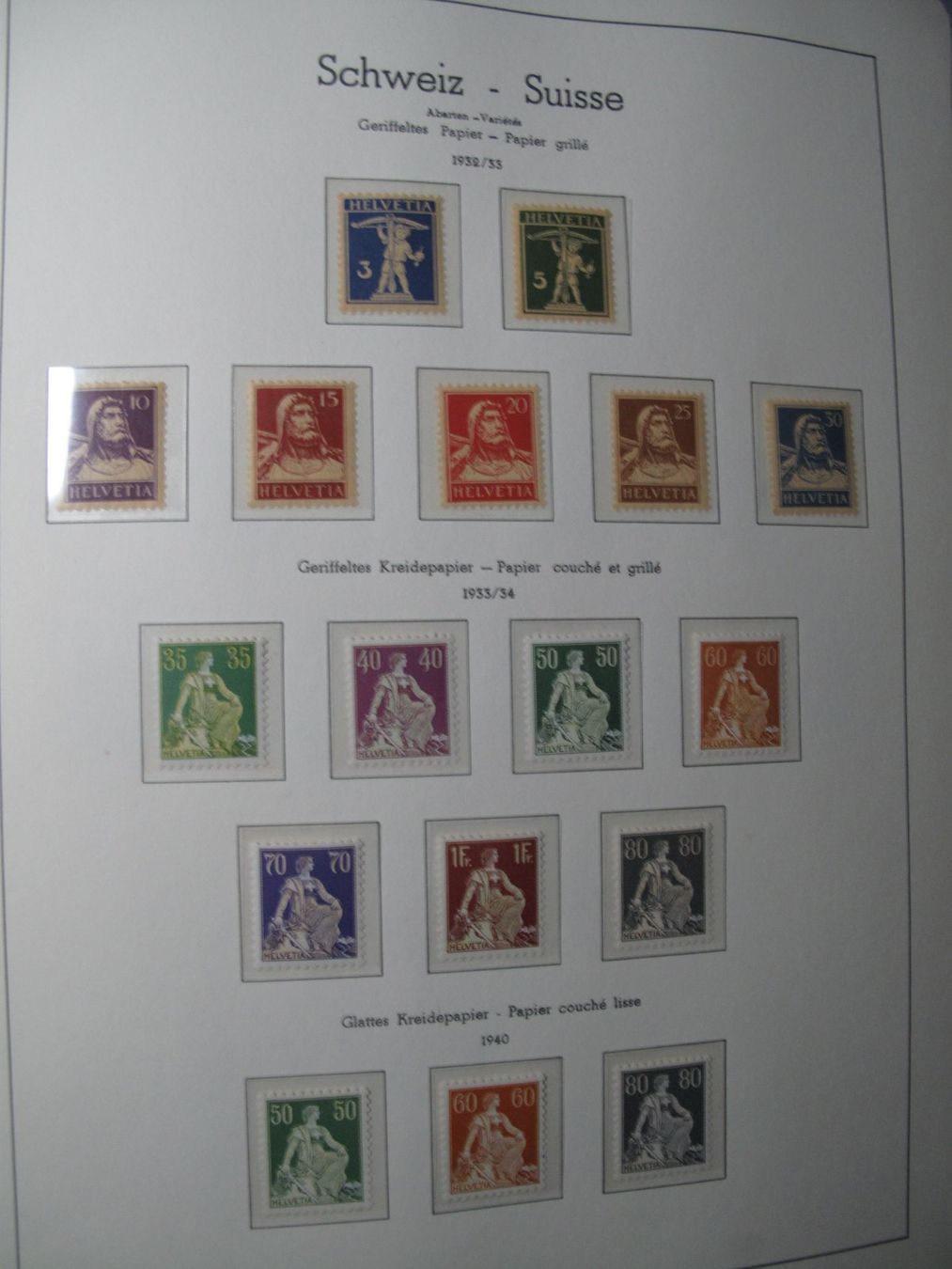 Album: Album Schweiz 1907 - 1989 Postfrisch – Usato da Wil SG venduto da fva01 4
