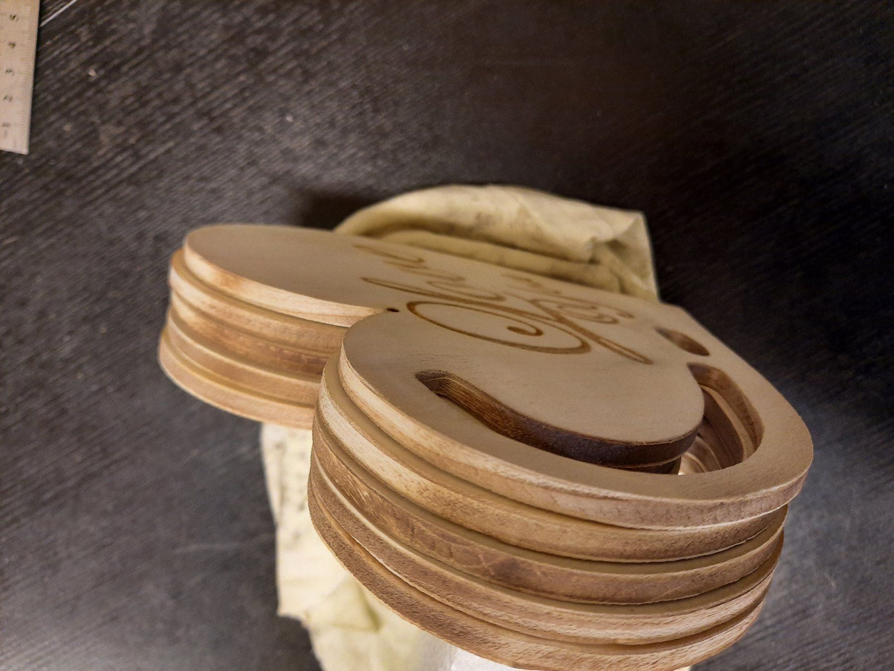 Articoli in legno: Deko Holz Herz 5 Stk. – Nuovo (secondo la descrizione) da Widnau venduto da Crewo 5