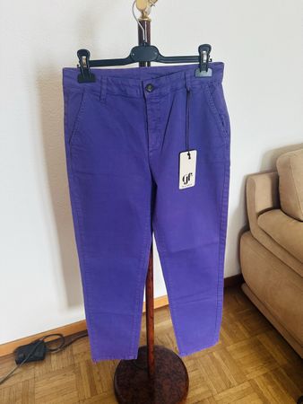 Pantaloni GF MILANO viola Taglia M 97% cotone 3% elastan