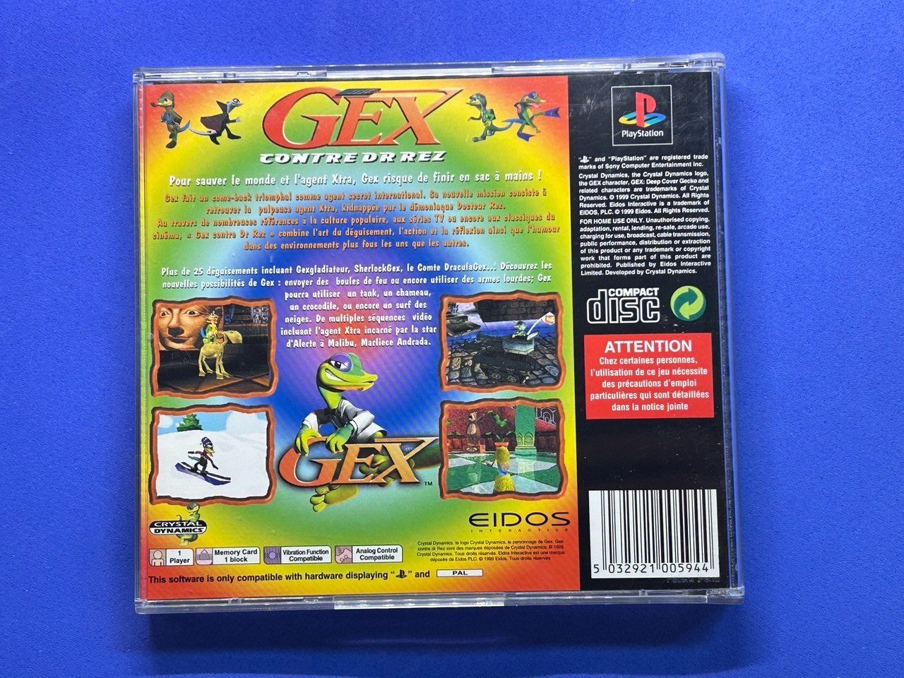 Sony Giochi: Gex contre Dr Rez per Sony PlayStation (PS1) – Usato da Giubiasco venduto da LorisVale 1