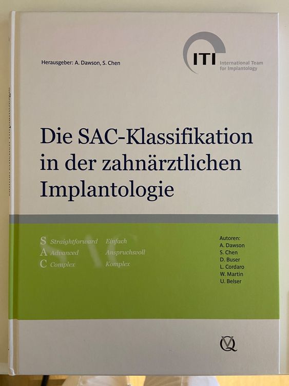 Die SAC-Klassifikation in der zahnärztlichen Implantologie (Neu (gemäss ...