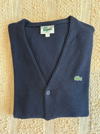Gilet Lacoste bleu marine taille L (5)  en très bon état