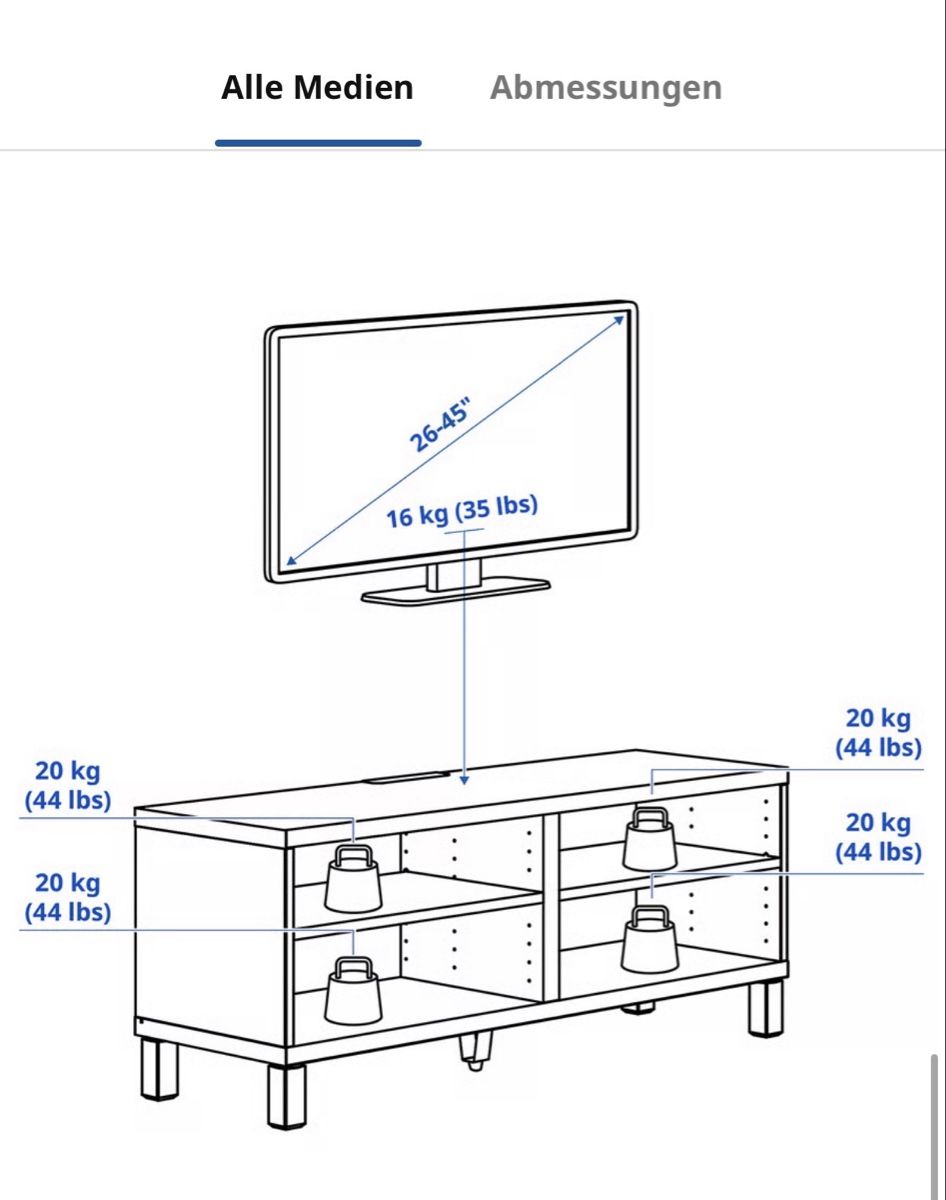 Ikea TV Möbel: Ikea Bestå TV Bank – Gebraucht aus Schindellegi von mbosco2100 7