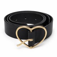Brandy Melville schwarzer Gürtel mit Herzschnalle
