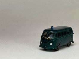 Wiking VW T 1 Polizeiwagen blaugrün