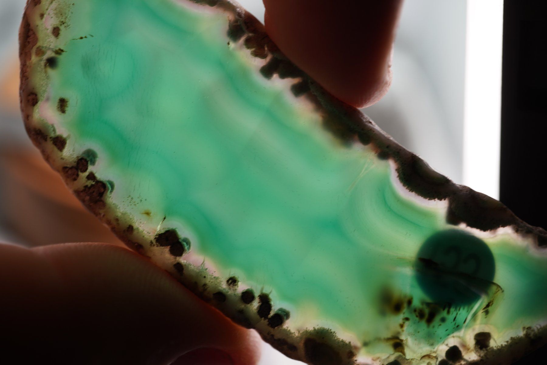 Mineralien & Heilsteine: Achat Scheibe Grün  (Räumung!) – Neu und originalverpackt aus Eschenbach SG von topstone 6