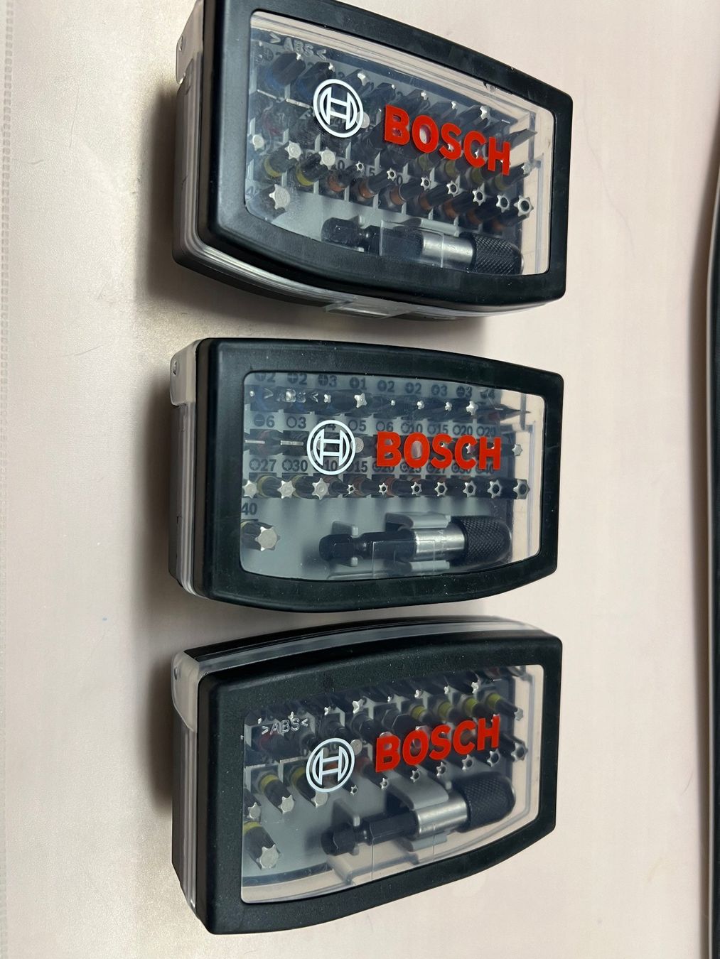 Bosch Tutti gli attrezzi: 3 Stk. BOSCH Bitset 32 teilig neu – Nuovo e nell'imballaggio originale da Röschenz venduto da drei_zwei_eins_deins