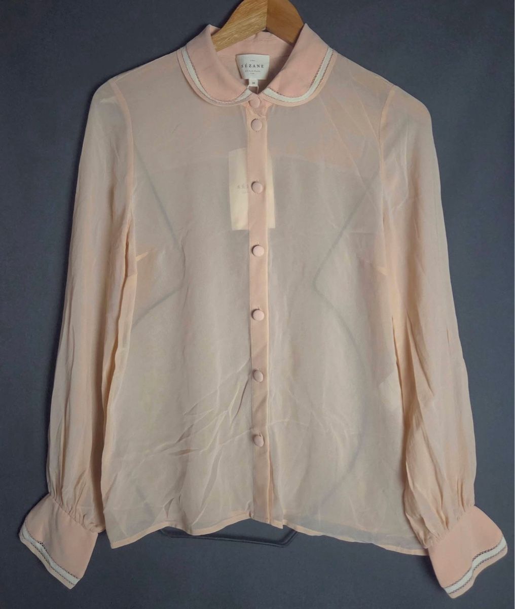 Sezane Blusen: Sezane Silk Rose Blouse – Neu (gemäss Beschreibung) aus St.Josefen von lop_lh8d 1