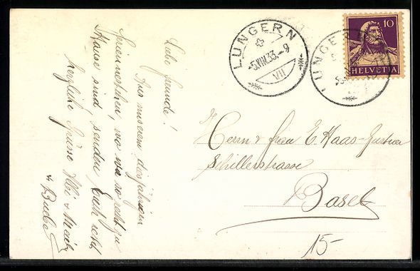 Ansichtskarten: Lungern, Blick von der Sommerwirtschaft  – Gebraucht aus Berlin von bartko-reher 1