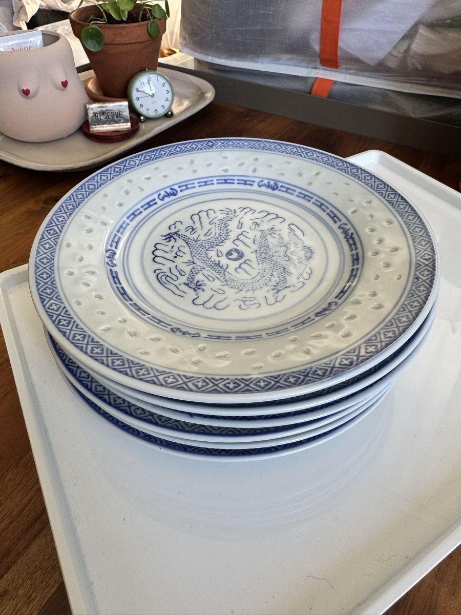Assiettes: 6 plates - Chinese dragon pattern  – D'occasion à Zürich par kri_zhv2 1