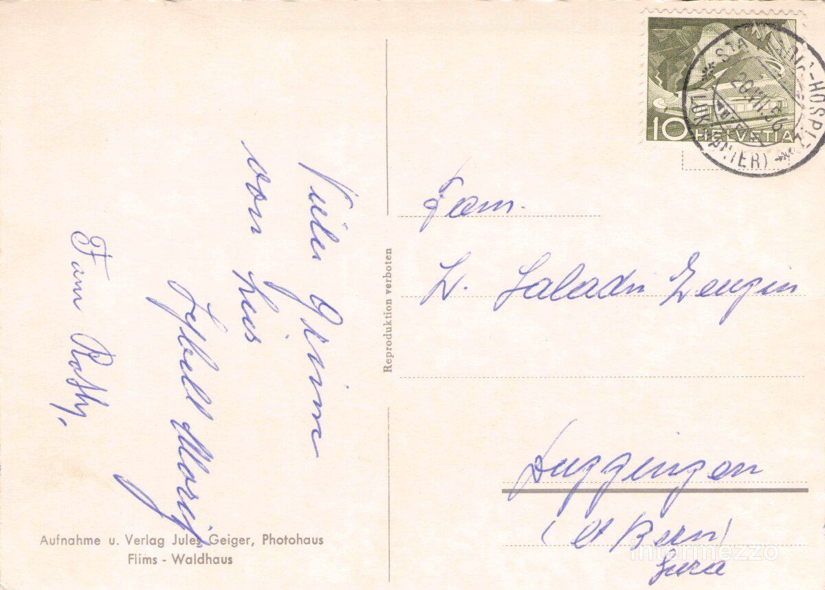 Cartes postales: Lukmanier GR // 1956 Santa Maria Lucomagno Oldtimer – D'occasion à Basel par intermezzo12 1
