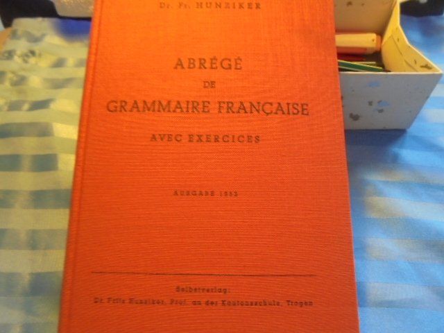 Libri: ABREGE DE GRAMMAIRE FRANCAISE – Usato da Hinwil venduto da Glasperlen 3