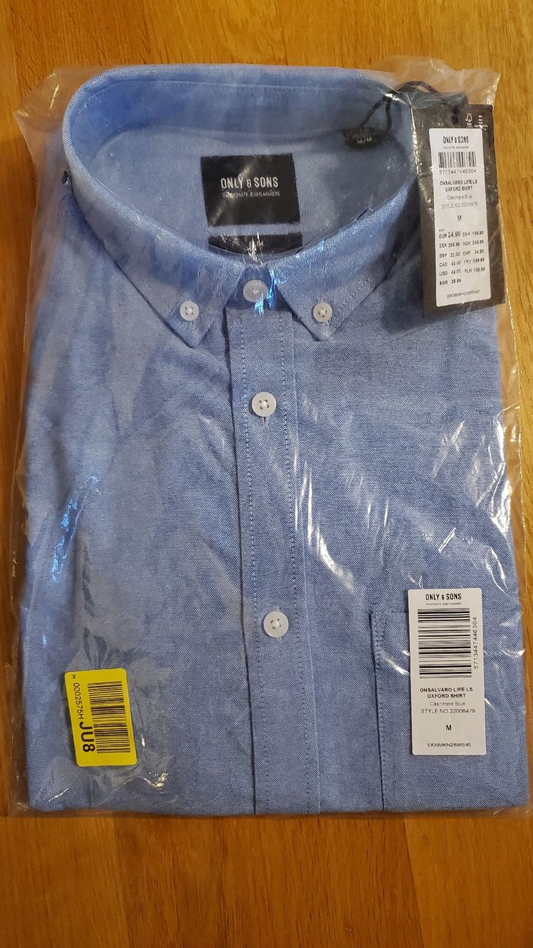 Camicie: Hemd hellblau Gr M Slim Fit - Neu – Nuovo e nell'imballaggio originale da Uster venduto da lof_2xmz