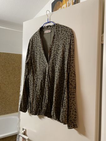 Leoparden Bluse Gr. M/L