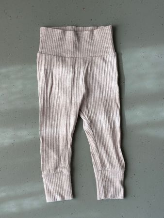 H&M Baby-Leggings aus Bio-Baumwolle – Beige, Grösse 74
