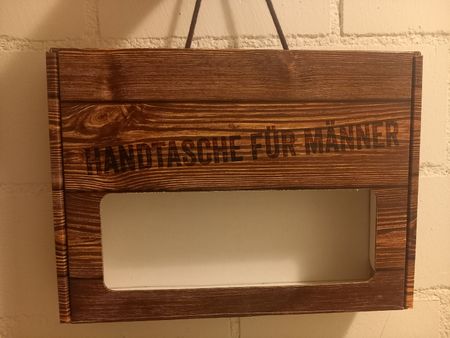 Handtasche für Männer, Geschenkbox,Karton