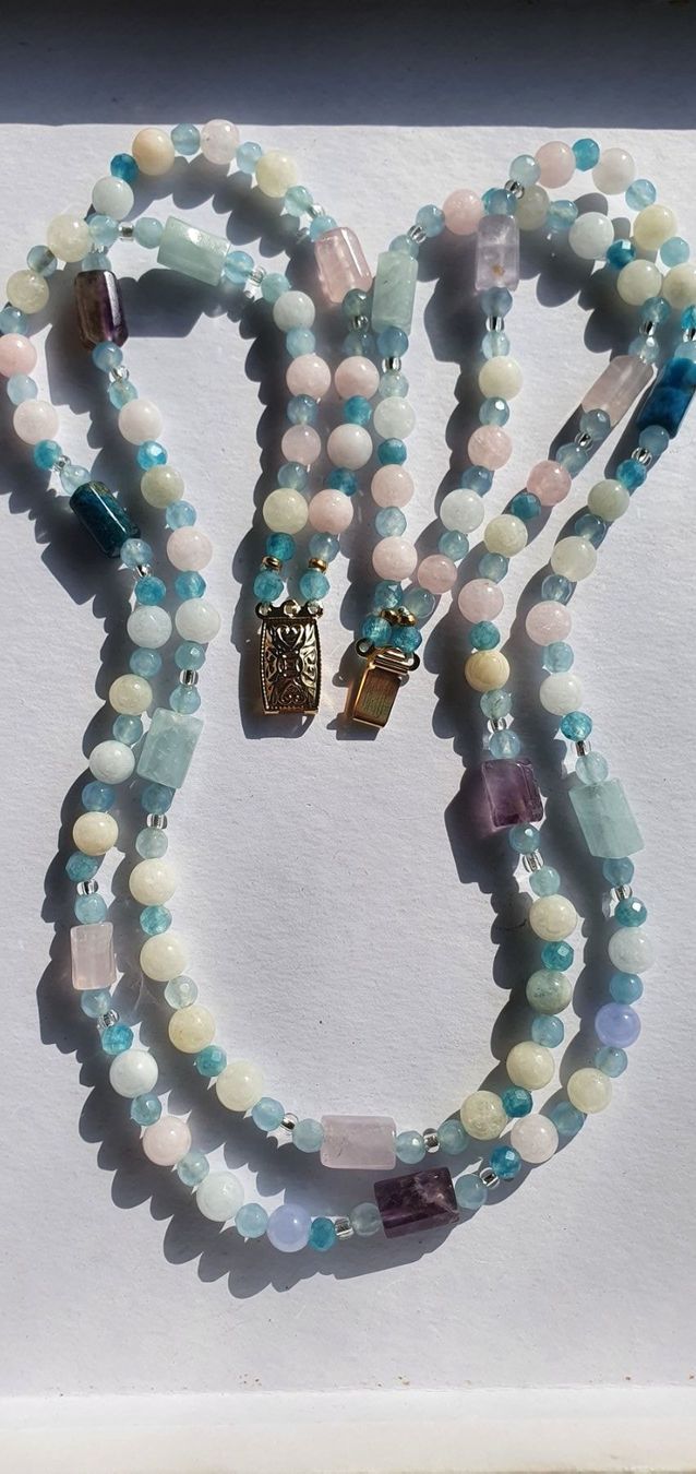 Catenine: Sommerfarben Kette. Quarz, Amethyst, Chalcedony – Nuovo (secondo la descrizione) da Benglen venduto da Meercat3 3