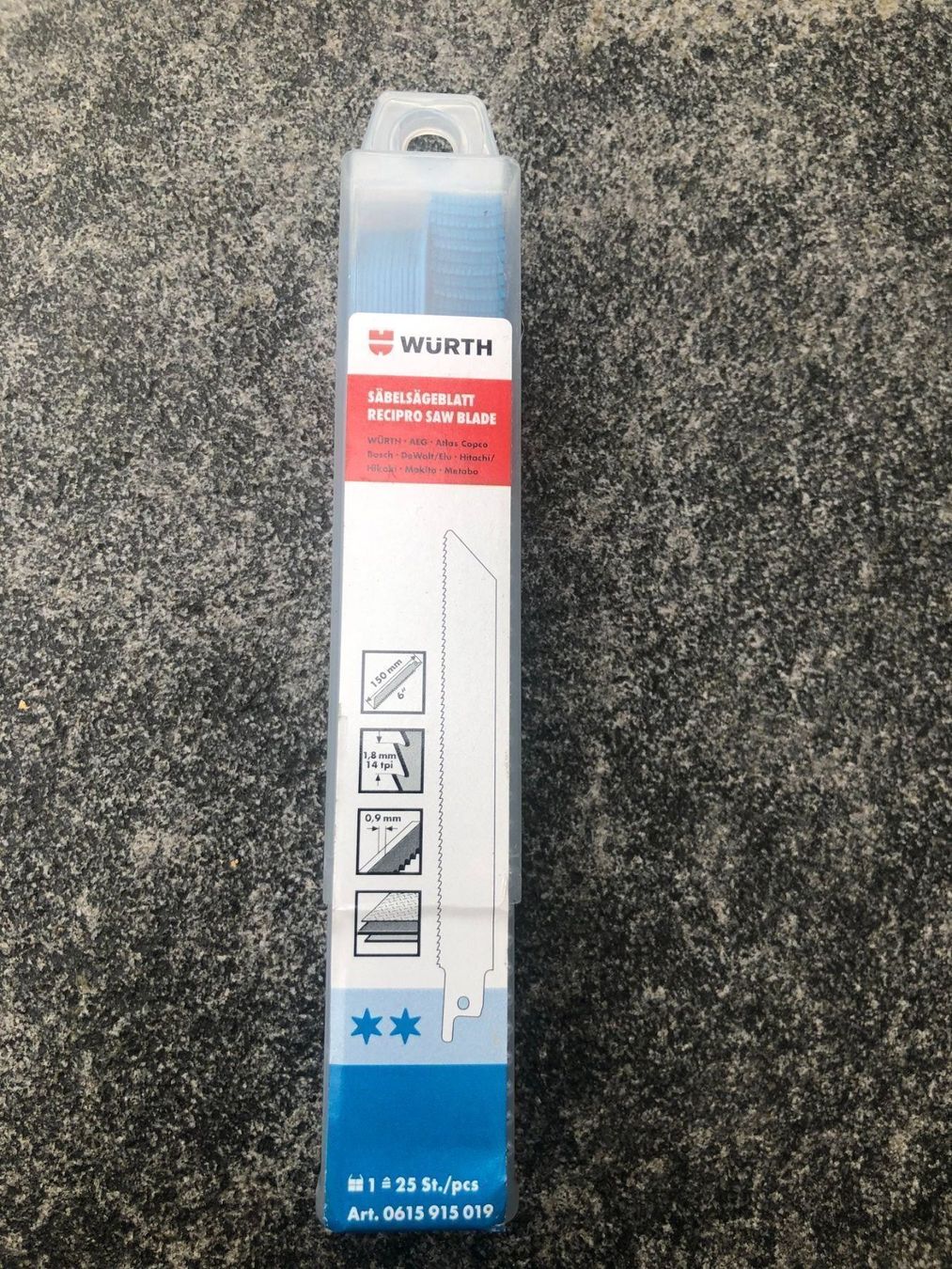 Würth Seghe: Säbelsägeblatt Metall Würth 228mm – Nuovo e nell'imballaggio originale da Speicherschwendi venduto da Supersport