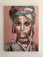 Bild Frau bunt 90x120cm neuwertig