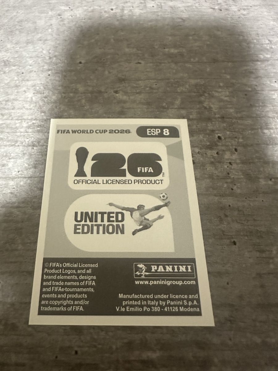 Panini Sammelbilder & Trading cards: ESP 8 , FIFA WORLD CUP 2026 PANINI  – Neu (gemäss Beschreibung) aus Frauenfeld von 1PegPeg1 1