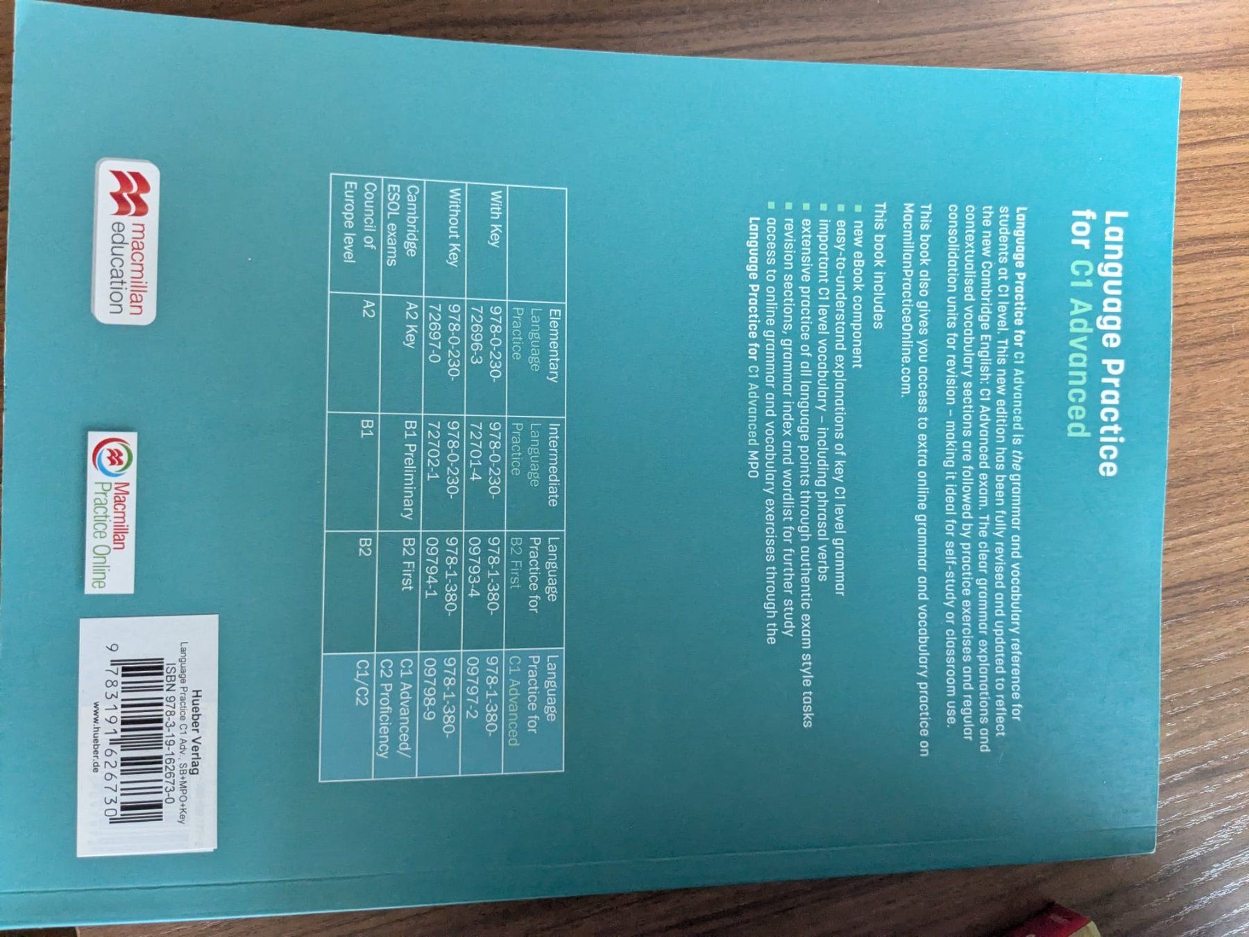 Libri: Language Practice for C1 Advanced Macmillan Education – Usato da Märstetten venduto da sar_g6lv 3