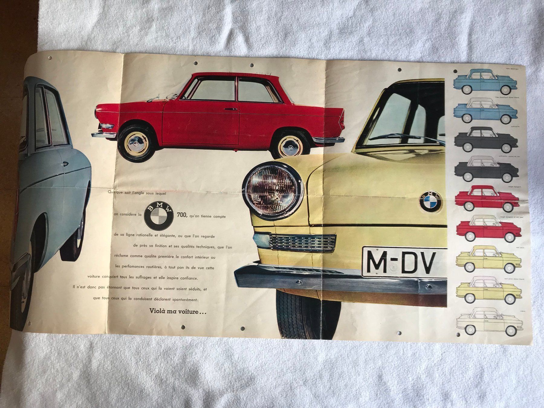 Documenti: 3 prospectus BMW700 de 1960 1961 – Usato da Ste-Croix venduto da BuffetSC 3