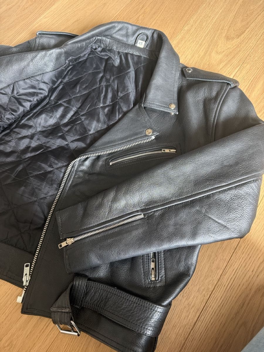 Giacche: Lederjacke /Bikerjacke schwarz Grösse 48 – Usato da Eschikofen venduto da Kesper89 2