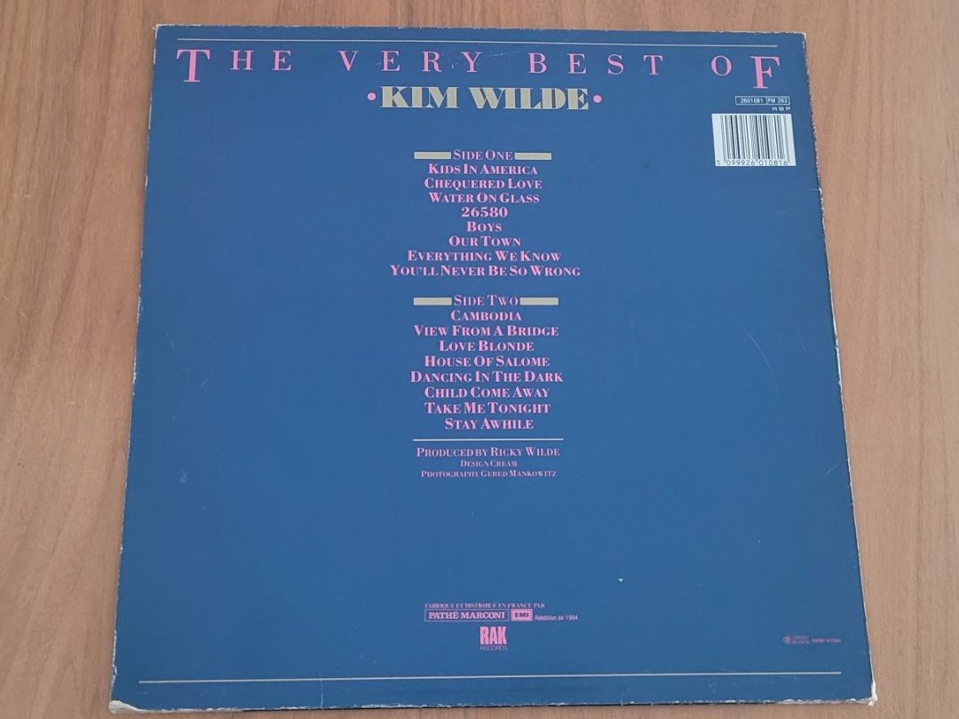 Schallplatten: LP  Kim Wilde – Gebraucht aus Martigny von MZ-67 1