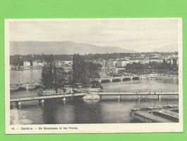 Genève - Ile Rousseau et les Ponts