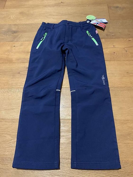 Pantalon Enfant Trollkids Fjell - Softshell Imperméable Et Coupe-vent - Randonnée Et Jeux