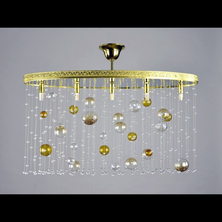 Lampadari & plafoniere: Kronleuchter Bubbles 5 Gold – Nuovo e nell'imballaggio originale da Glattfelden venduto da Bohemiancrystal 2